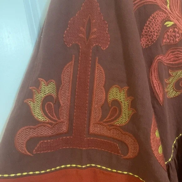 Boho Embroidered Mini Dress - Picture 6 of 9